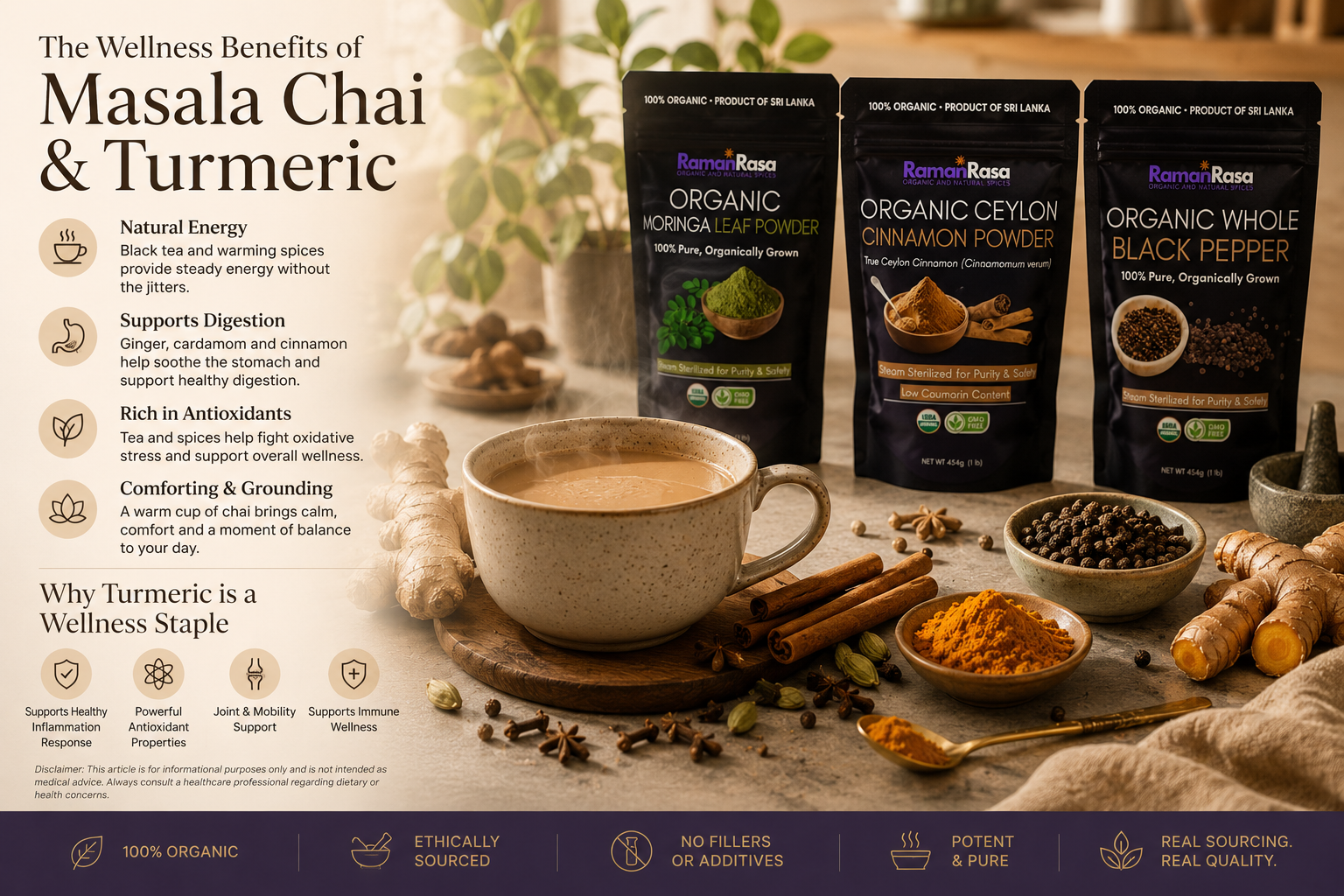 The Wellness Benefits of Masala Chai & Turmeric